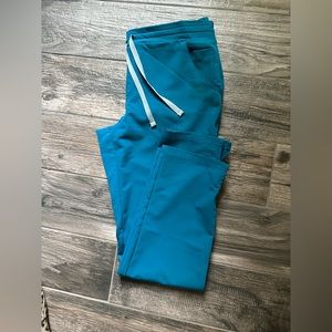 EUC*Figs Yola Scrub Skinny Pants~pacific blue-Small